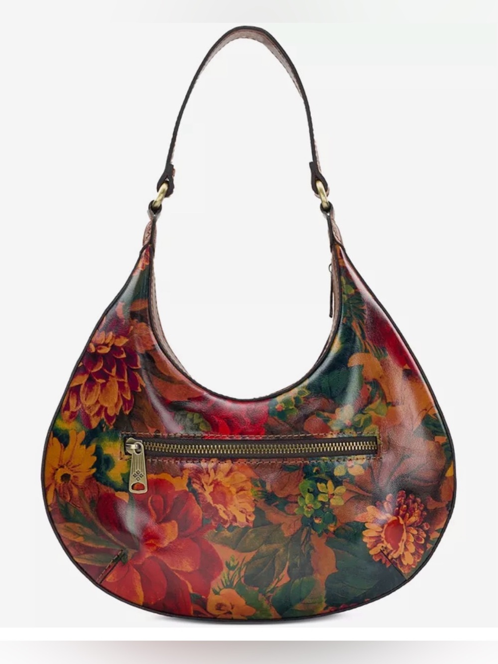 Patricia Nash Coco Crescent Hobo Bag. Multi/Tan. - Picture 5 of 15